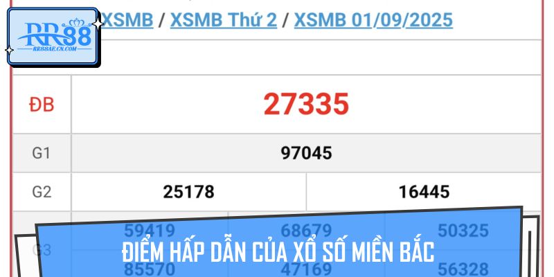 Điểm hấp dẫn của xổ số miền Bắc